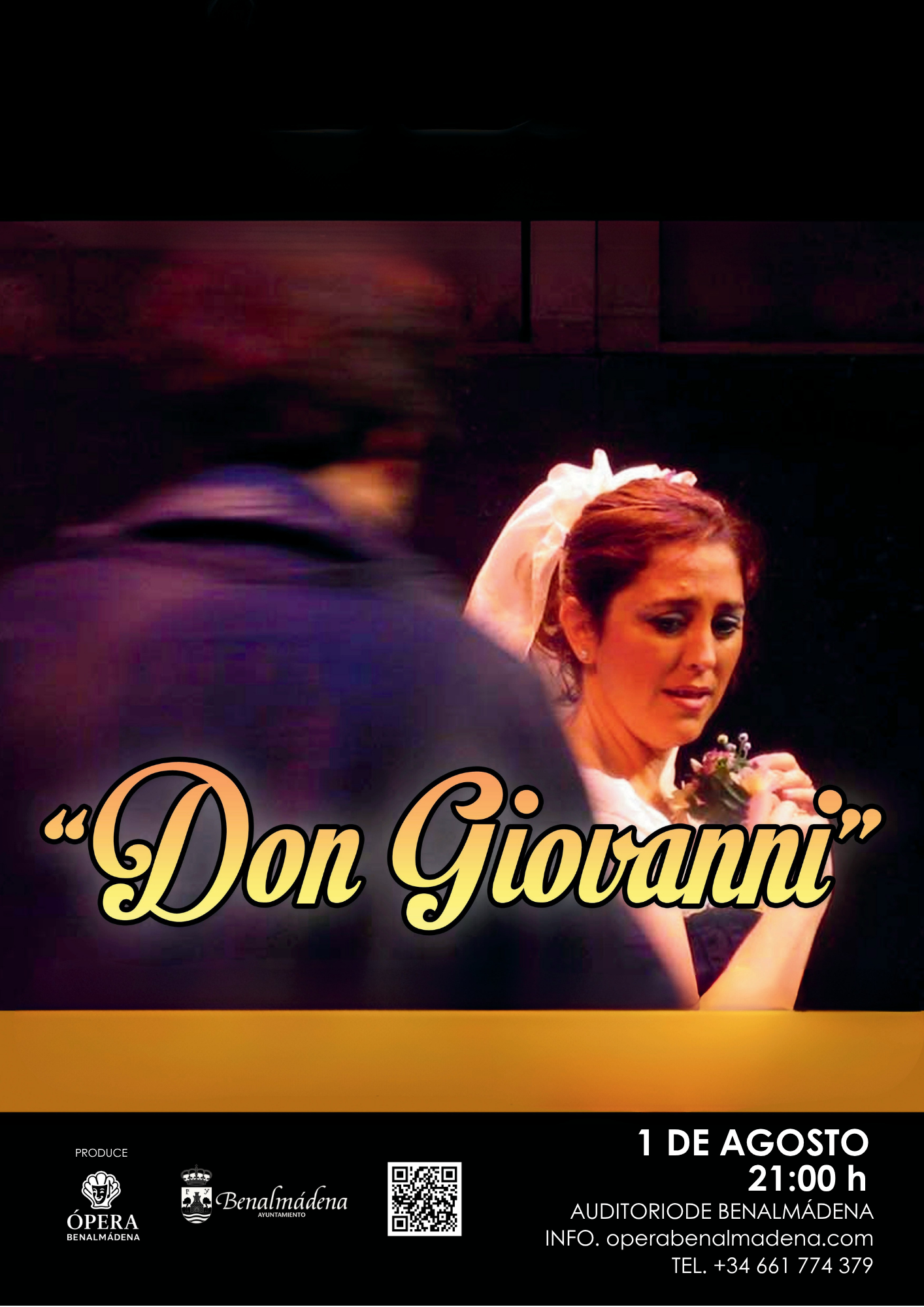 Cartel de Don Giovanni en Ópera Benalmádena
