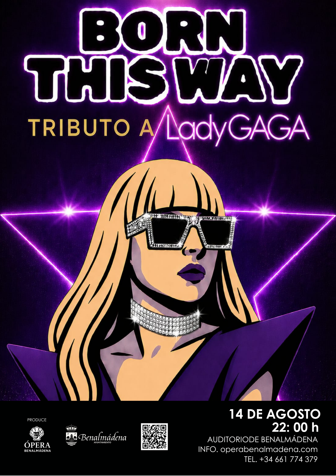 Born This Way, a tribute to Lady Gaga, event poster