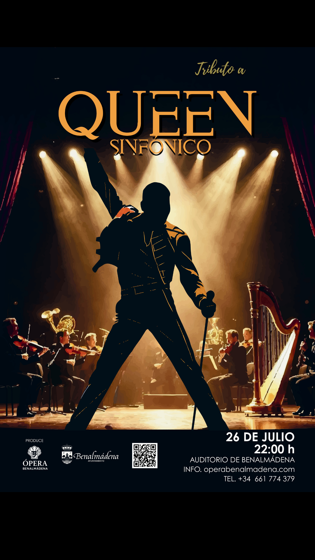 Cartel oficial de Queen Sinf&oacute;nico